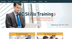 Desktop Screenshot of jbctraining.co.uk