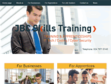 Tablet Screenshot of jbctraining.co.uk